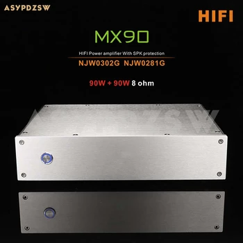 MX90 HIFI Triede AB zosilňovač NJW0302G NJW0281G S SPK ochrany 90W+90W 8 ohm