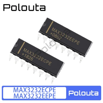 3ks MAX3232ECPE MAX3232EEPE MAX3232E čip, DIP-16 rozhranie IC Polouta