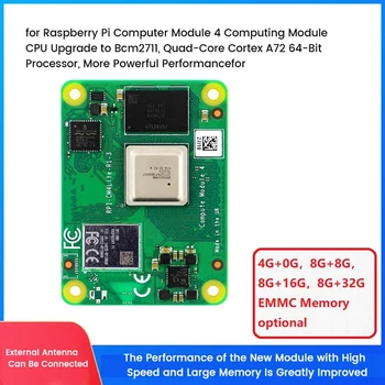 CM4 Základné Dosky Pre Raspberry Pi Modul 4 Quad-Core ARM Cortex-A72 LPDDR4 EMMC Flash Wifi Rozvoj
