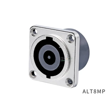 1Pcs line array kovové osem-core profesionálny audio ohm reproduktor zásuvka zásuvka HIFI XLR konektor ALT8MP