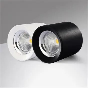 15W Povrchovú montáž Vysoko Kvalitného Hliníka LED Stmievateľné Strop Downlight AC110-240V Pre Obchod Domáce Zlepšenie GSKGYXGS