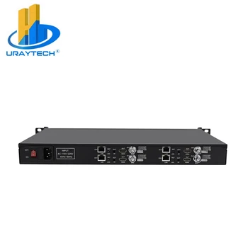 1U Rack 4 Kanály H. 265 H. 264 IP HDMI, CVBS Video Streaming Dekodér IP Dekodér pre Dekódovanie RTSP protokol UDP M3U8 HLS SRT RTMP