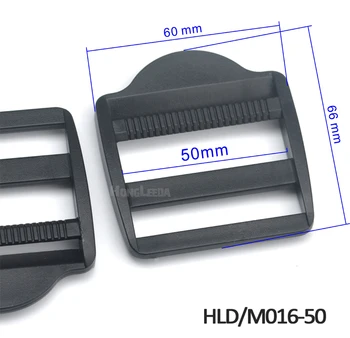 20pcs/množstvo 2 cm 50 mm čierne POM veľké, nastaviteľné pracky, plastový rebrík pracky batožiny batoh staps doprava zadarmo HLD/M016