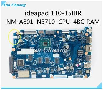 CG520 NM-A801 Pre Lenovo 110-15IBR Notebook Doske CPU N3700/3710 RAM 4GB 100% Test Práca