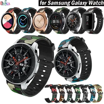20/22 mm Šport farebné Silikónové watchBanfor Samsung Galaxy Sledovať 46 mm 42mm / Pre Huami Amazfit GTR 47mm 42MM Popruh náramok