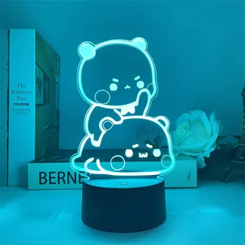 7/16 Farby Bubu Dudu LED Nočné Svetlo medvedík Panda Akrylátová Obrázok Lampa Cartoon Nočného Domáce Dekorácie Darček