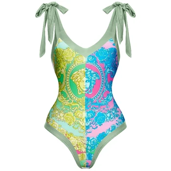 Plavky Pre Dievčatá Tankini Ženy Plaviek Plavky Patchwork Plus Veľkosť Plávanie Oblek 2023 Luxusné Tlač Na Kvetinový Tie Dye