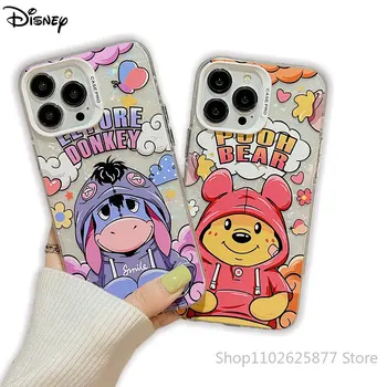 Disney Winnie the Pooh Eeyore Telefón puzdro Pre iPhone 11 12 13 iPhone 14 Pro Max Cartoon Anti-jeseň All Inclusive Ochranný Kryt