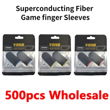 500pcs Veľkoobchod Ruky Pre PUBG Mobile Anti Slip Prst Rukavice Herný ovládač Prst Puzdro Pre Dotykové Obrazovky Mobilných Hier