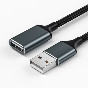 USB 2.0 Muž - Žena Rozšírenie Kábel pre Disku Počítača, Myš, Klávesnica Dátové Spojenie Pletená Kábel