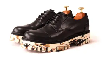 Nové originálne kožené módne čipky až topánky pre mužov bežné kamufláž platforma topánky loafer zvýšiť mužov topánky