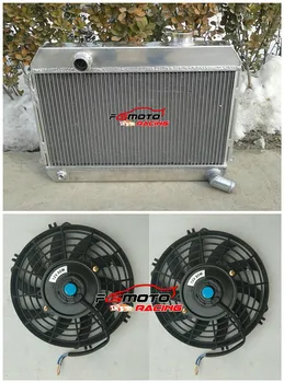 Hliníkový Chladič + Ventilátor Pre Chladenie Datsun 510 521 620 Vyzdvihnutie 1.6 L4 1968-1973 69 70 71 72 73