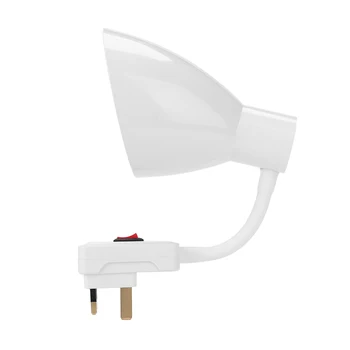 1pcs E27 Flexibilné Rozšírenie Žiarovka Base UK Plug Lampa Rozšírenie Rozšírenie Adaptér Biela Pätica Converter Žiarovku v Base