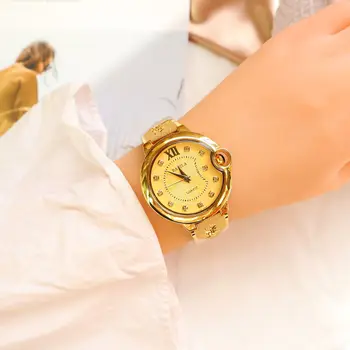 2021 jeseň nové dámske hodinky quartz hodinky zlaté hodinky modrý balón retro móda a business dámske hodinky s diamantmi vykladané