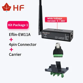 5~36V Najmenšie Elfin-EW11A-0 Bezdrôtové Sieťové Zariadenia, Modbus TPC IP Funkcia RJ45 RS485 na WIFI Sériový Server DTU