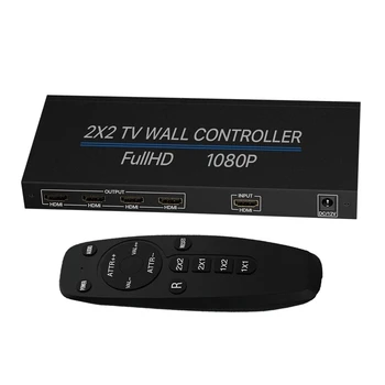 2x2 Led 4k Video Wall Radič Videa na Stenu Procesor Spájať Displej, Podpora Viacerých Spájaní Režimy 1 HD-MI Vstup 4 HD-MI Sa