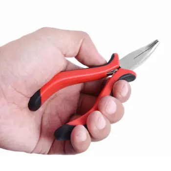 Ohyb tip plier DIY predlžovanie Vlasov Nástroj Clip Plier pre micro rings/odkazy/perličky & Pierko predlžovanie vlasov
