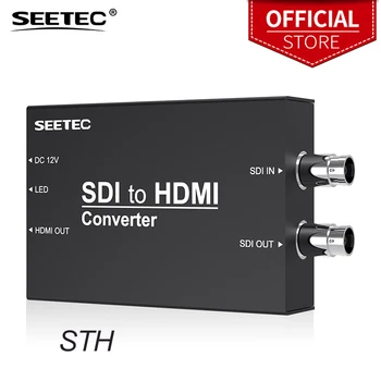 Seetec-TEJ SDI na HDMI Prevodník Black Vysielanie SDI Konvertor Ťažkých Kovov Bývanie pre HDMI Monitor SDI Monitor, Dataprojektor, Fotoaparát