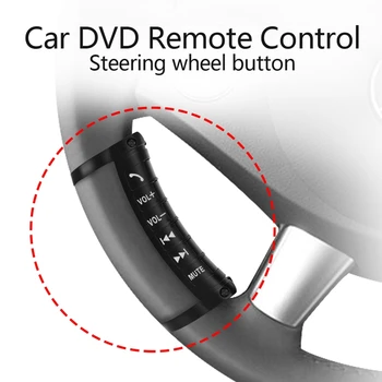 Univerzálny Auto Volant, Diaľkové Ovládanie Tlačidlo Multi-Funkcia Bezdrôtového pripojenia Bluetooth Ovládanie pre 2DIN DVD Prehrávač
