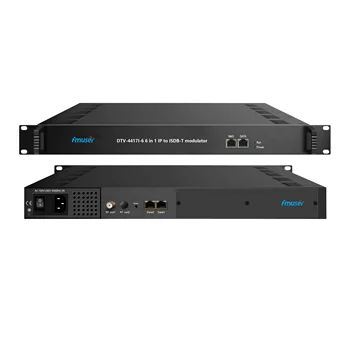 FMUSER Digitálny TV-4417I-6/16 192/512 IP(MPTS alebo SPTS) cez 3 GE Porty(UDP/RTP/RTSP) v 6/16 Mux-ISDB-T Modulátor