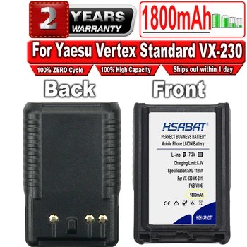 HSABAT 1800mAh FNB-V106 FNBV106 NI-MH Rádio Batérie pre Yaesu Vertex Standard VX-231 VX-230 Walkie-Talkie