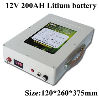 12V Lítiové Batérie, 200AH Polymer Lithium Batéria Fotoaparátu Invertor Batérie Vodotesné Batérie pre Solárna Energia Svetla Napájanie