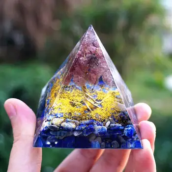 Ručné Orgonite Pyramídy 60 mm Strom Života Jahoda Quartz & Lapis Lazuli Prírodné Cristal Kameň Reiki Energiu Liečenie Orgone