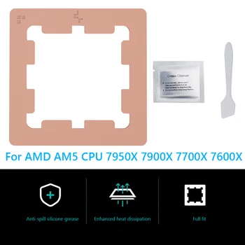 Termálne Pad Anti Silikónové Mazivo Pretečeniu Ochrana Doske Náhradné Príslušenstvo pre AMD AM5 CPU 7950X 7900X 7700X 7600X