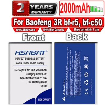 HSABAT 2000mAh BL-3 walkie-talkie Batérie pre Baofeng UV-3R 3R bf-r5, bf-c50 (BL-3) BF-T6 Panda UV-3R