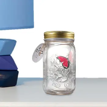 Butterfly Kolekcia Jar Batérie Prevádzkované Motýľ V pohári Jar S LED Svetlom Romantický Motýľ Deti Darčekové Dekorácie Pre