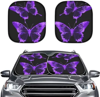 Blue Butterfly Design, Slnečná Clona Chránič pre Ženy, Štýlové Auto Výzdoba Interiéru Príslušenstvo, Skladacia Auto Sklo