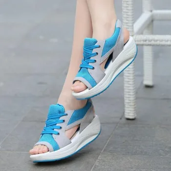 Ženy, Sandále 2023 Nové Lady Platformy Robustný Pohodlné Sandále dámske Sandále Otvorené Prst Príležitostné Letné Športové Topánky Veľkosť 42