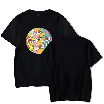 HS Nové tričko Kpop Tee Topy Krátkym Rukávom pre Mužov A Ženy Bežné Streetwear