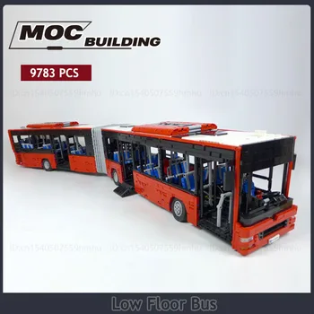 Kĺbové Nízke Poschodí Autobusovej Moc Stavebné Bloky Motora Stroj Technológie Tehly Auto DIY Montáž Modelu Vedy Vzdelávacie Hračky Co
