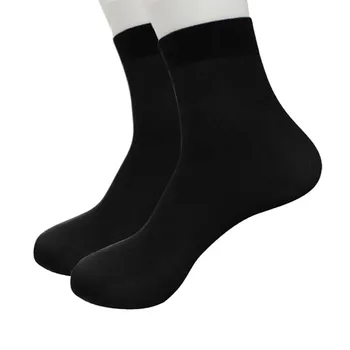 Pánske Športové Ponožky 1 Páry Bambusové Vlákno Ultra-tenké Elastické Hodvábne Krátke Hodvábne Pančuchy Farbou Pohodlné Elasticit Ponožky