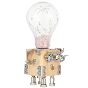 3D Baran Hádanky Model Súpravy pre Dospelých, Deti Drevené Puzzle s LED Svetlom Domáce Dekorácie[US Stock]