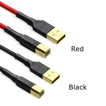 DAC Slúchadlový Zosilňovač USB Typu A Na Typ B Dekodér Námestie Port Údaje Audio Kábel USB-A Na USB-B 75 cm 1m 1,5 m 2m 3m