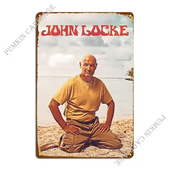 John Locke Kovová Doska Plagát Dizajn Pre Domáce Kino, Projektovanie Tin Podpísať Plagát