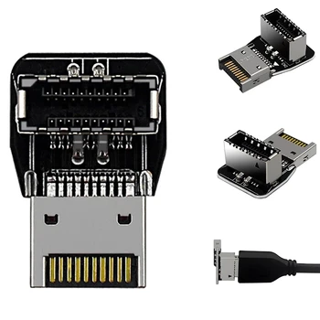 PH74A/PH74B Predné USB, C Header Adaptér USB 3.1 Zadajte E 90 Stupňov Riadenia Converter pre základnej Doske Počítača Vnútorný Konektor