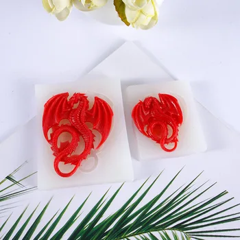 3D Dragon Silikónové Formy Tortu Fondant Formy DIY Strany Cake Zdobenie Nástroje Cupcake Čokoláda Gumpaste Candy Ílu Polyméru Formy