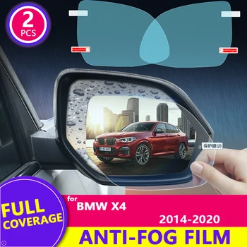 pre BMW X4 ( F26 G0 2) na roky 2014-2020 2017 2018 2019 Spätné Zrkadlo Film HD Anti-Fog Rainproof Auto Zrkadlo Nálepky, Auto Príslušenstvo