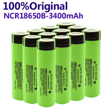 100%Originálne Nabíjateľné lítiové batérie, NCR18650B 3400mAh 3,7 V Vysokú Odvodňovacie Zariadenia.Pre Baterku