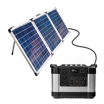 1000w 1073wh 220v Výstup Ľahký Solárny Generátor Off Grid Prenosné elektrické Stanice Nastaviť Pre Dom, Panel S