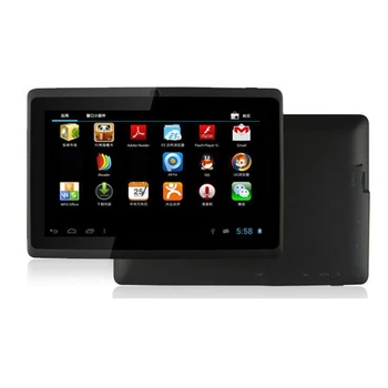 Q8 Prenosný Tablet PC 7 Palcov Rozlíšenie 1024x600, Veľký Displej Black Tablet 512 MB+8 GB 1+8G Pamäte Počítača Tablet
