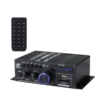 Ak380 800W 12V Zosilňovač Stereo Bluetooth Domov Car Audio BASS Amp Prehrávač Hudby Auto Reproduktor Triedy D, FM, USB, SD/