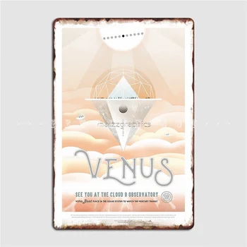 Venuša Exoplanet Cestovná Kancelária Jpl Cestovné Plagát Víziu Budúcnosti Planéty Plagát Kovová Doska Kino Garáž