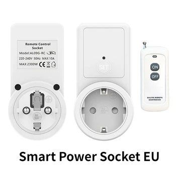 Mini Smart Bezdrôtové Diaľkové Ovládanie Spínač Elektrické Zásuvky EÚ FR Universal Plug 433 Mhz 220v Smart Switch Pre Ľahké
