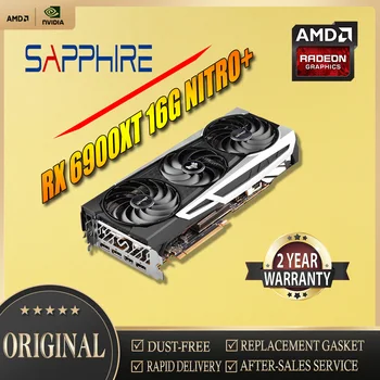 Sapphire Radeon RX6900XT 16 G NITRO 7nm GDDR6 Triple Fanúšikov Grafika AMD Video Desktop PC Hry Mapu Používané