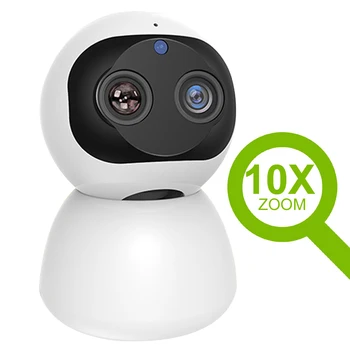 IP Kamera HD 1080P Krytý WiFi Kamera, Smart Home Security Dohľadu CCTV 360 PTZ 10X Zoom Dieťa Pet Video Monitor Securite Cam